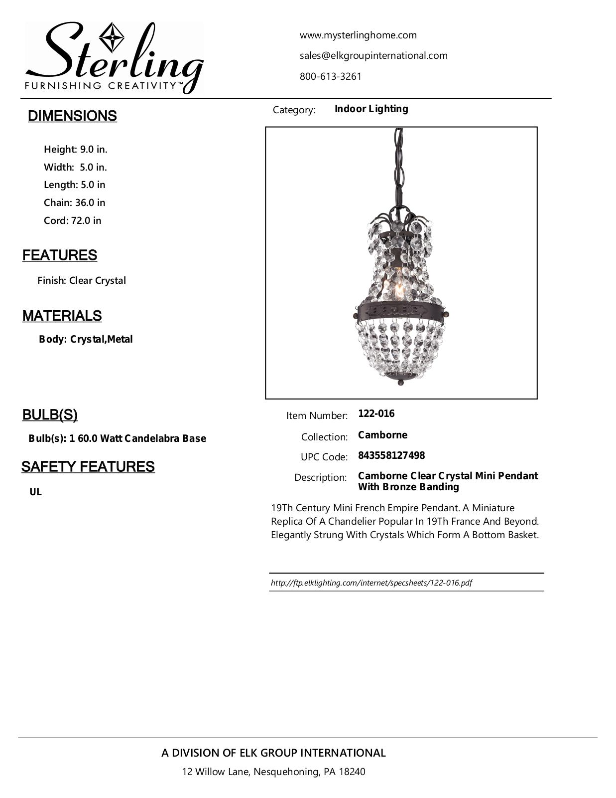 ELK Home 122016 User Manual