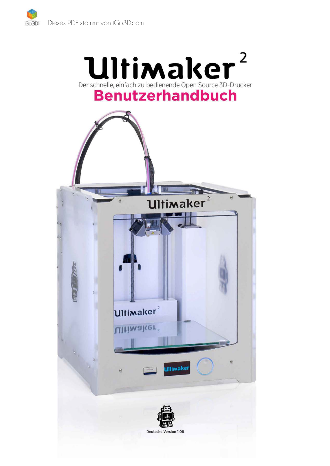 iGo3D Ultimaker User Manual