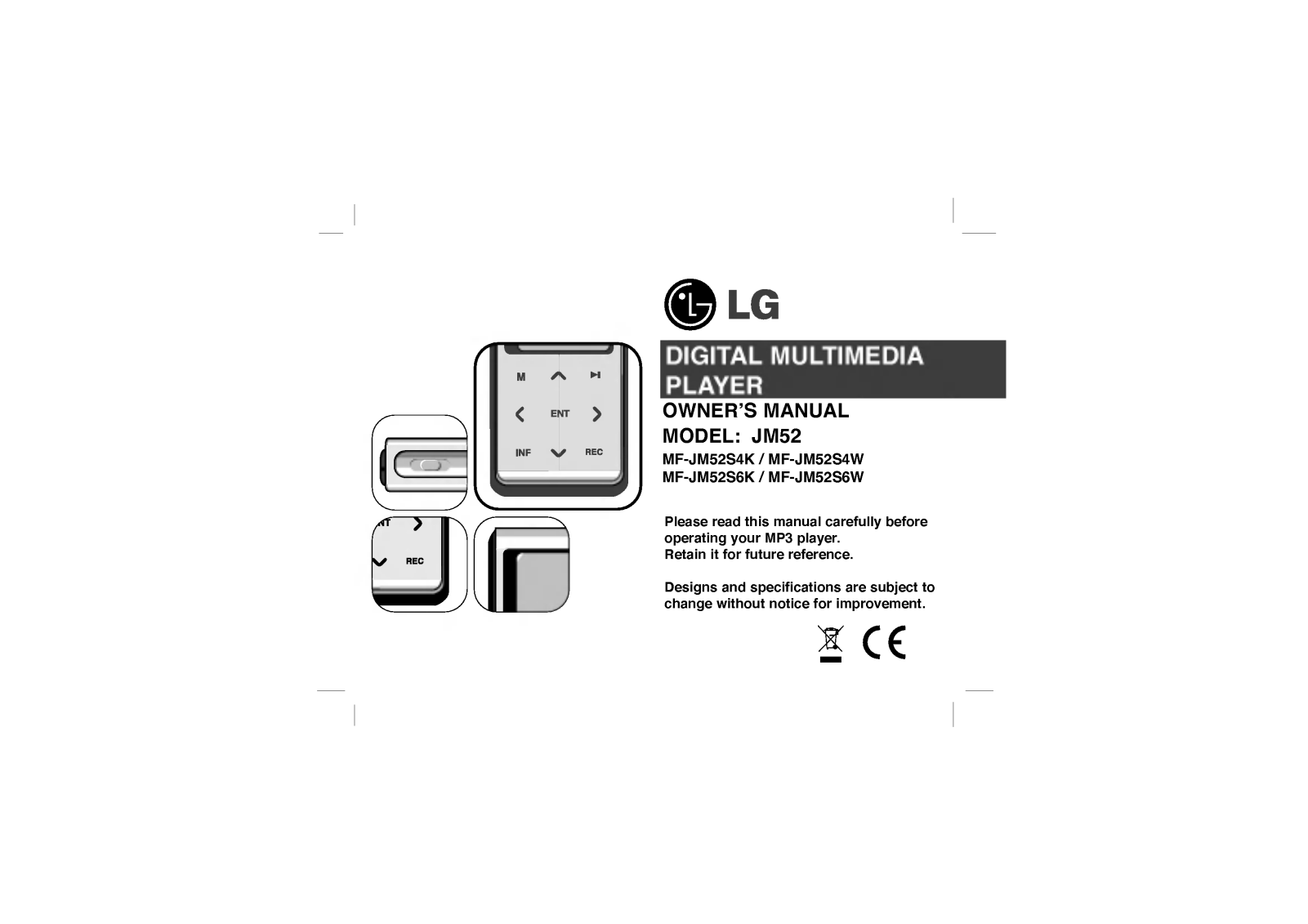 LG MF-JM52S4W User Guide