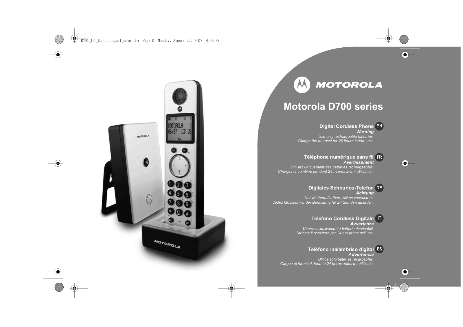 Motorola D700 Operating Instructions