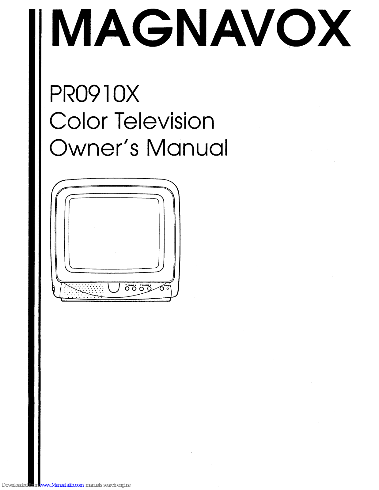 Magnavox PR0910X Owner's Manual