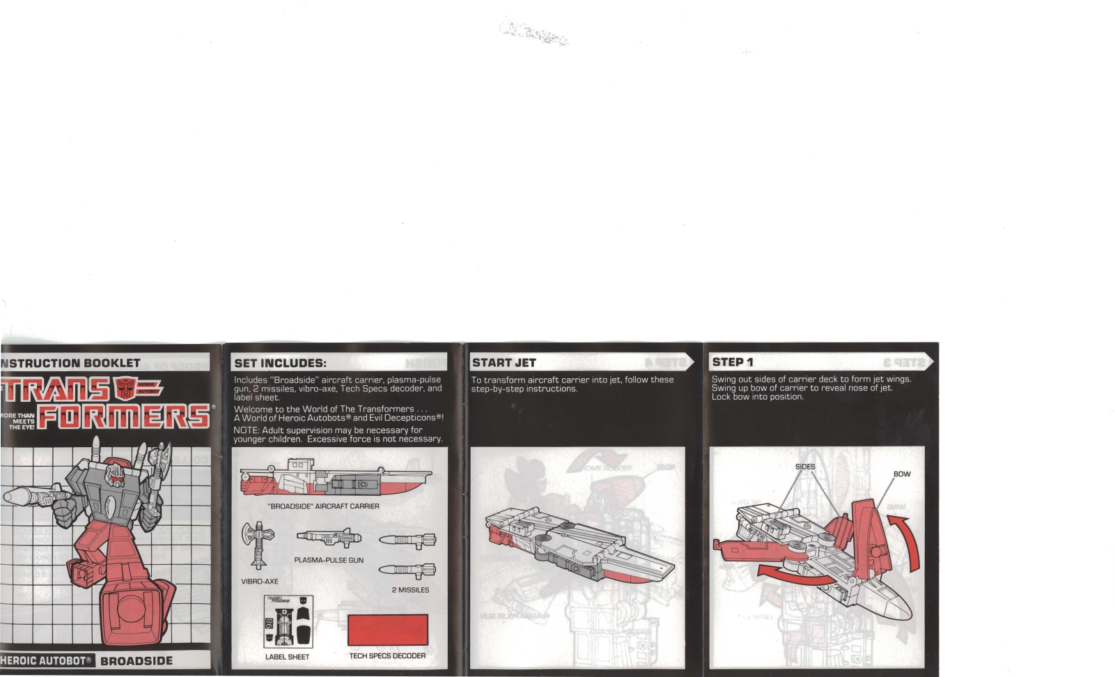 HASBRO Transformers Heroic Autobot Broadside User Manual