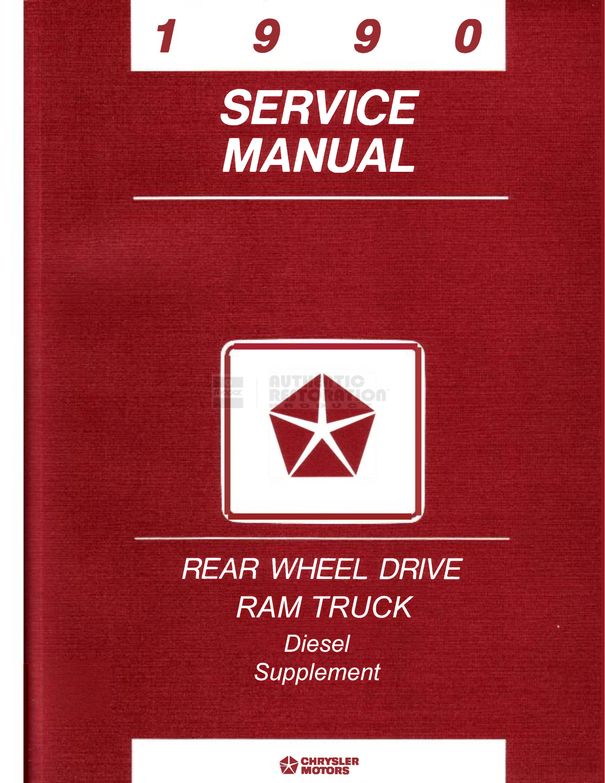 Dodge RAM 1990 User Manual