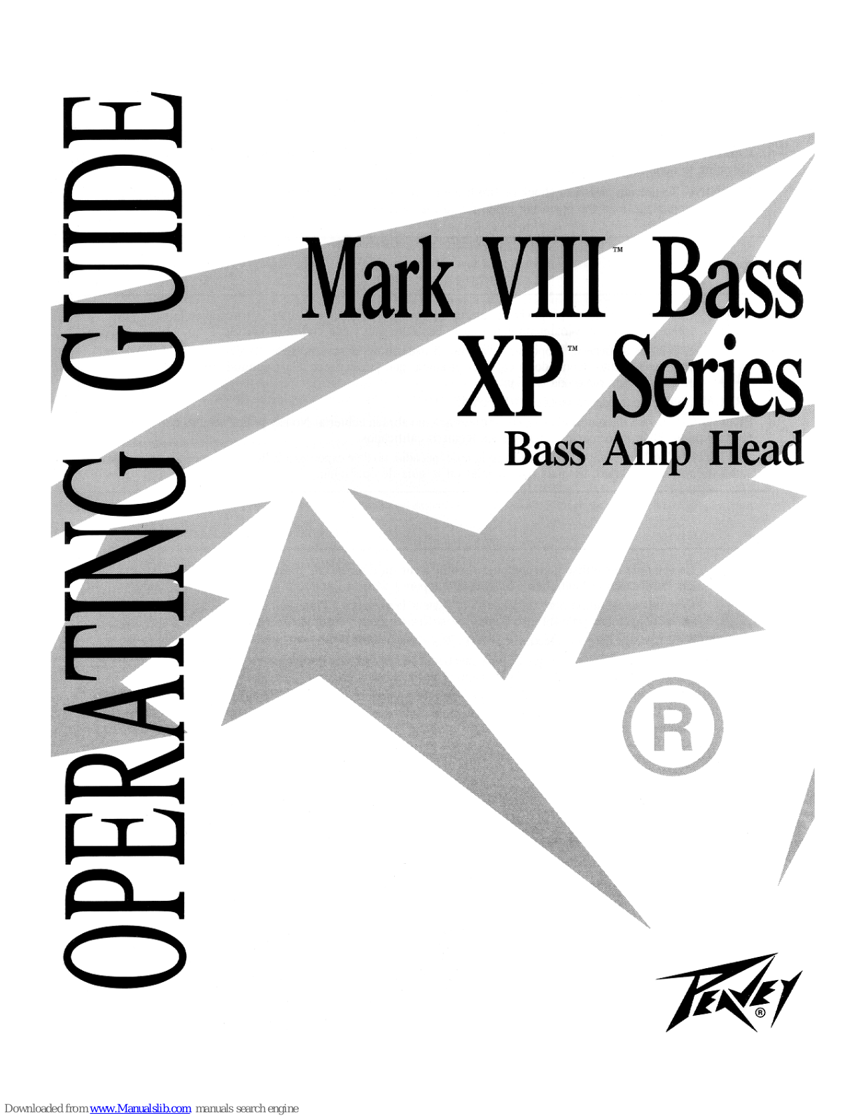 Peavey Mark VIII Series Bass XP, XP Mark VIII Bass Owner's Manual