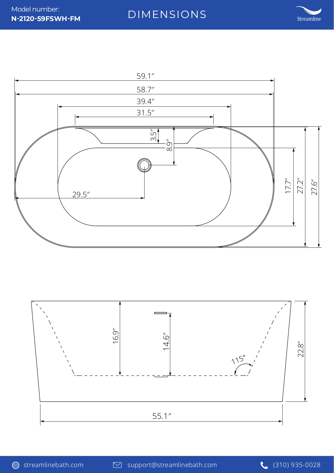 Streamline Bath SLBH7989 Specifications - ManualMachine.com