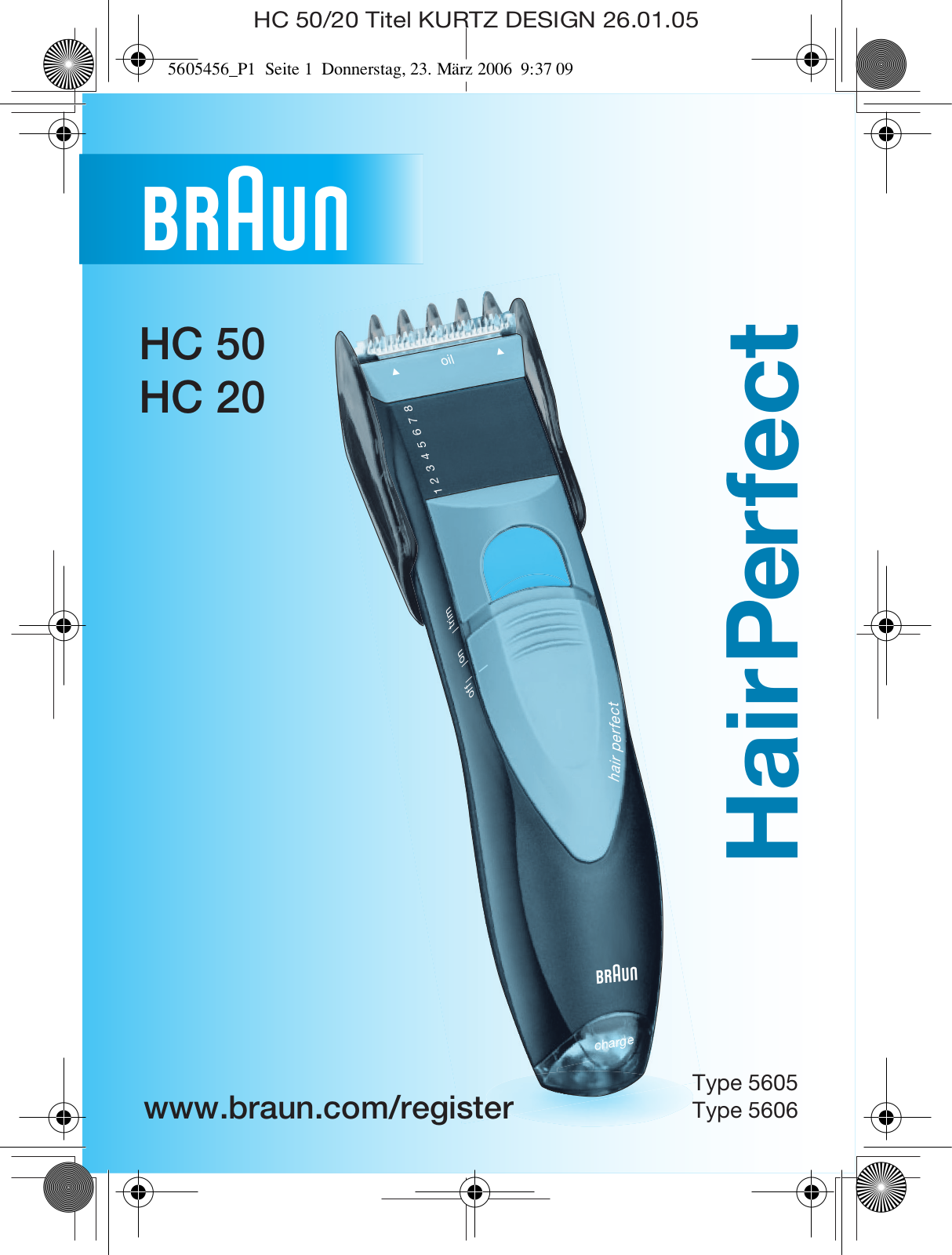 Braun HC 50 User Manual