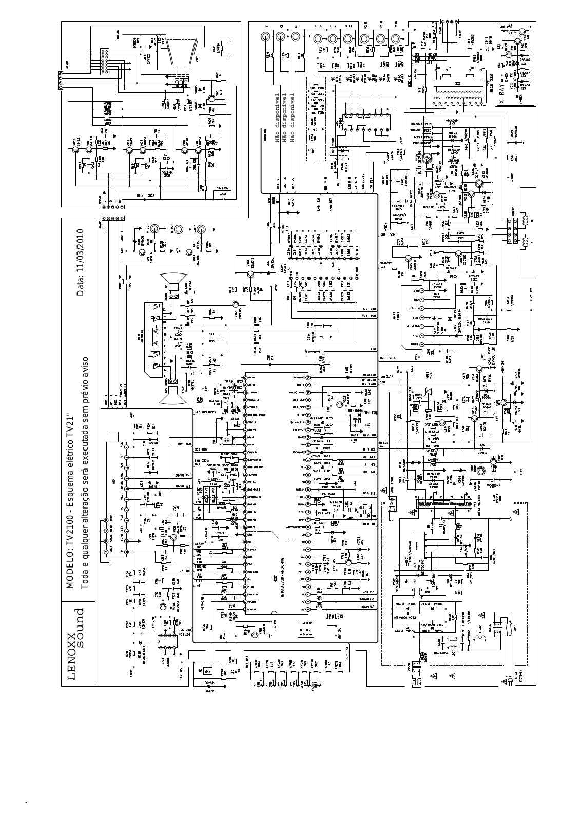 Lenoxx TV-2100 Schematic