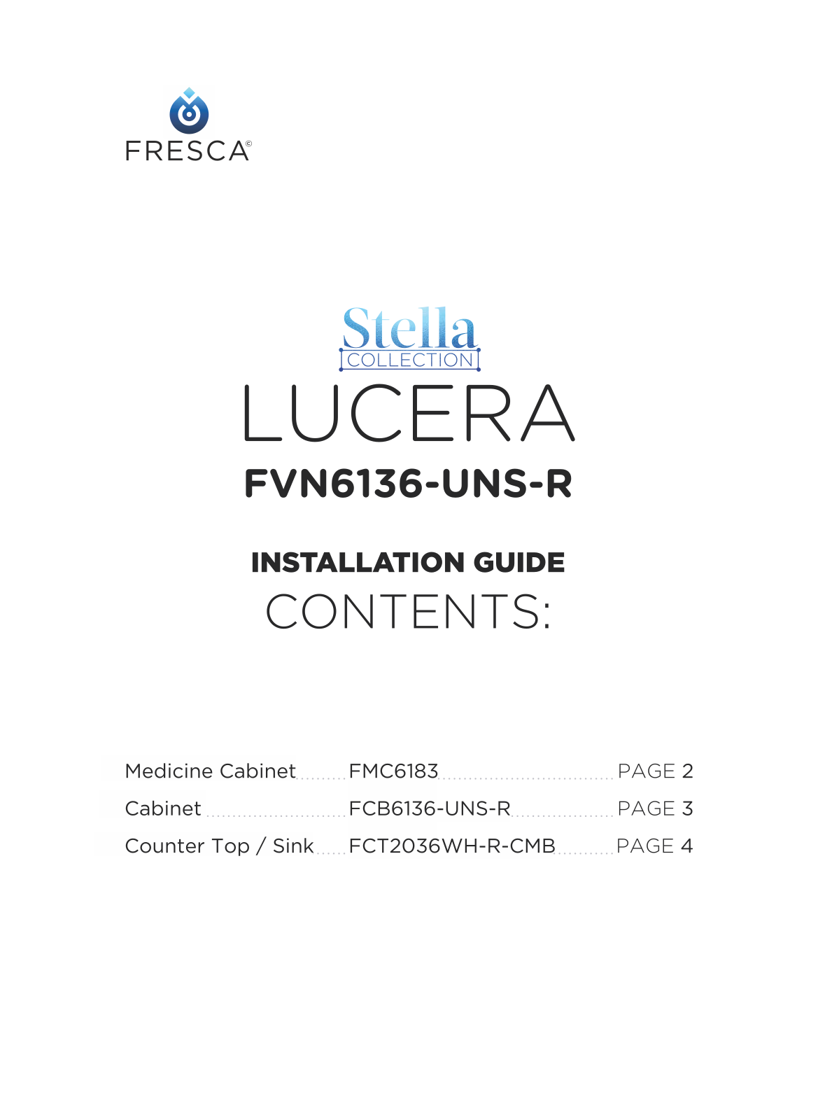 Fresca FBH10869 Installation & Assembly - ManualMachine.com