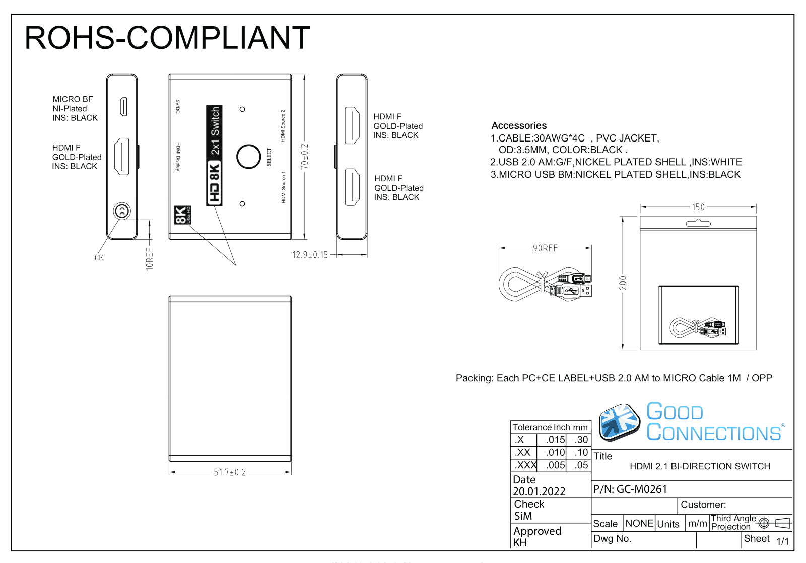 GOOD CONNECTIONS M0261 Datasheet - ManualMachine.com