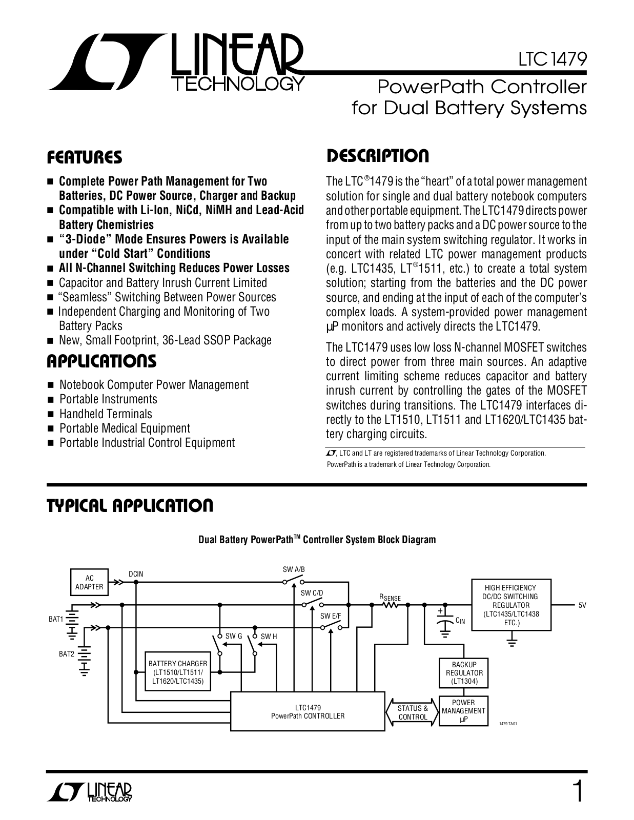 Linear Technology LTC1479 Datasheet