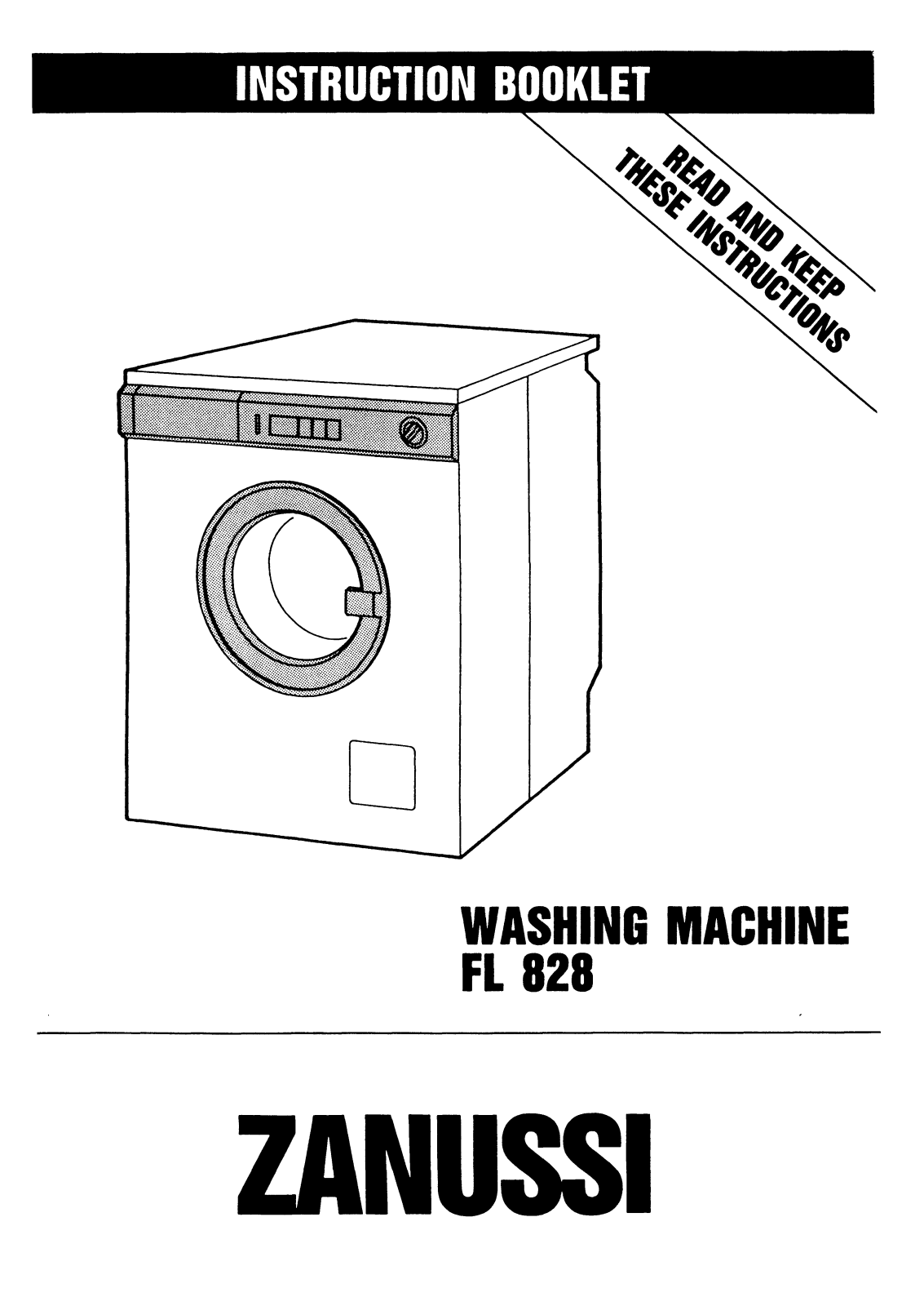 Zanussi FL 828 User Manual