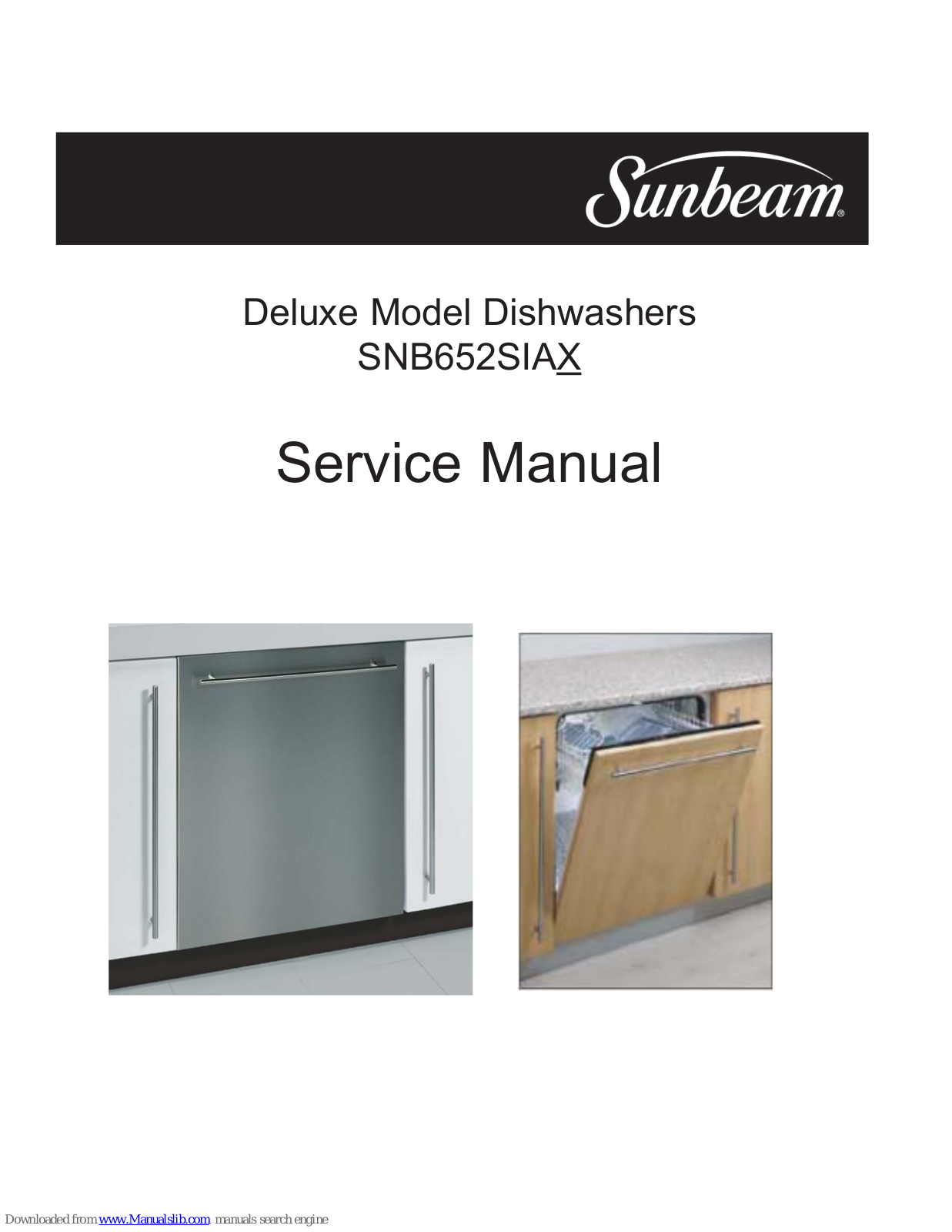 Sunbeam SNB652SIAX, SNB652SIA Series Service Manual