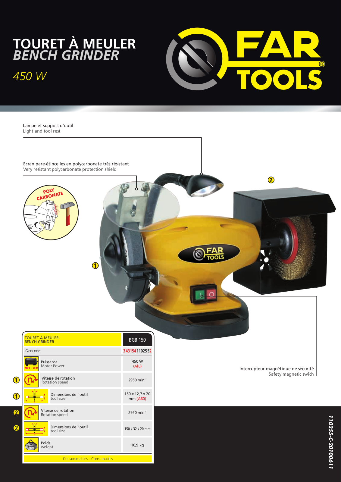 FARTOOLS BGB 150 User Manual