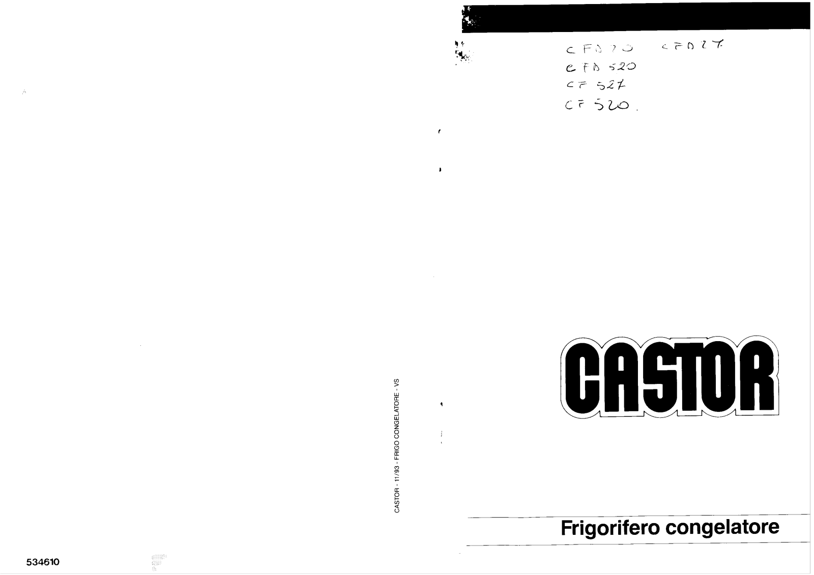 Castor CFD20, CF527, CFD27, CF520 Instructions Manual