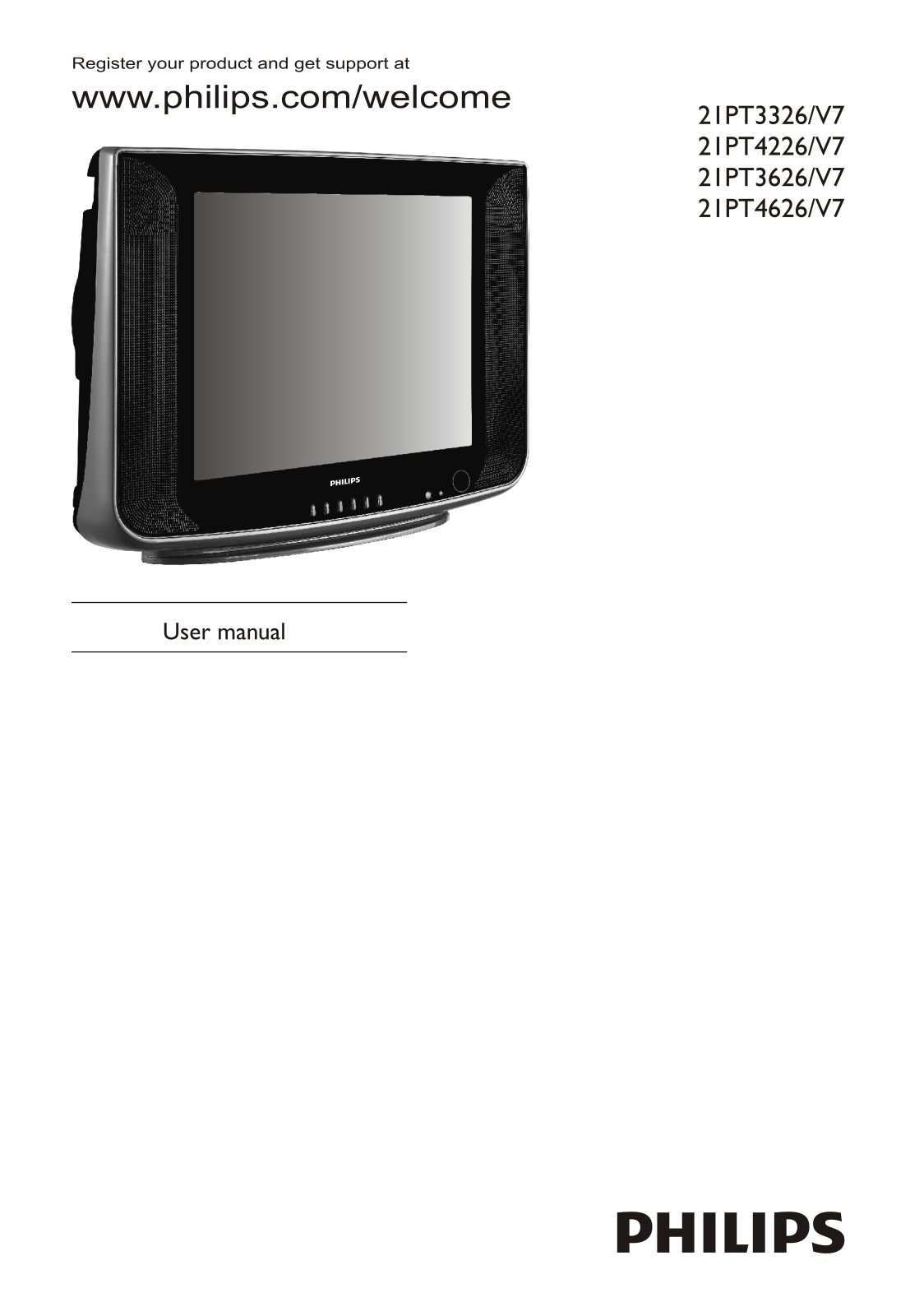 Philips 21PT3326/V7, 21PT4226/V7, 21PT4626/V7 user manual