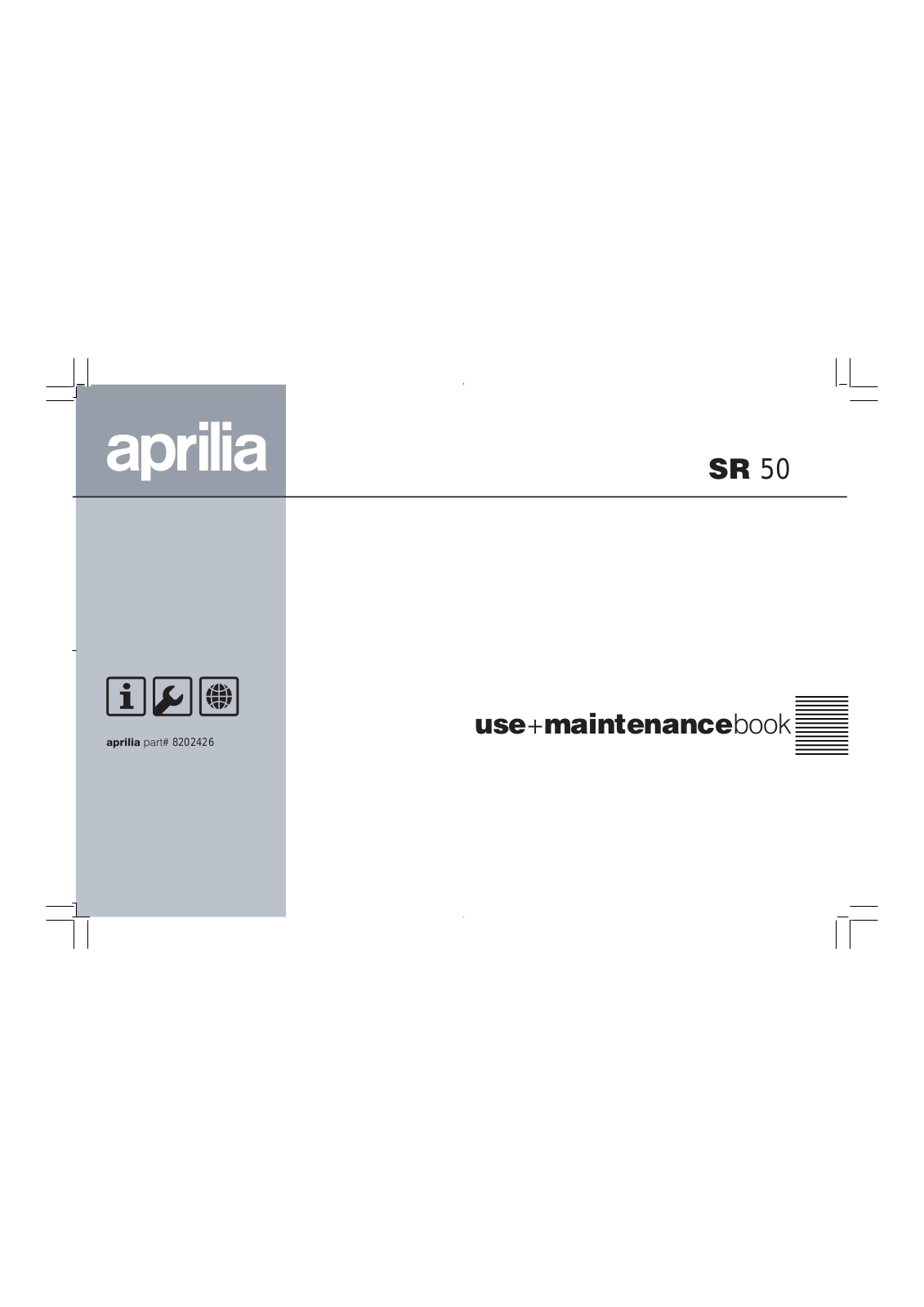 Aprilia SR 50 User Manual