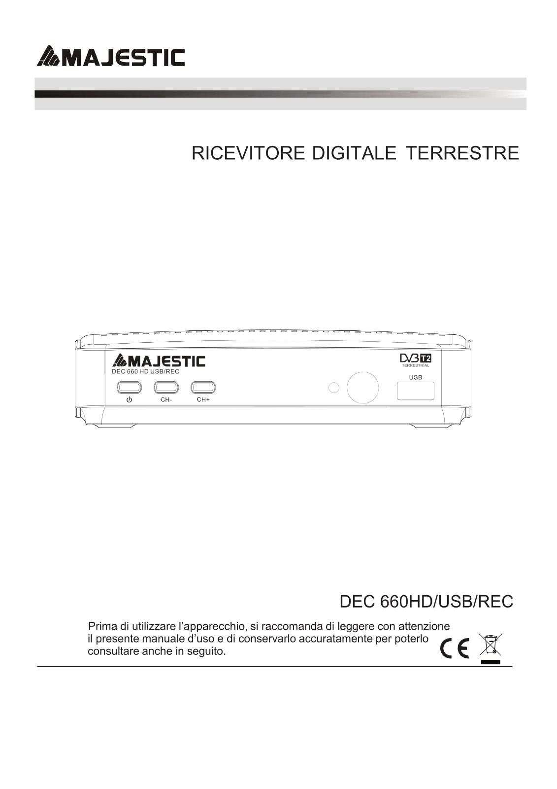 MAJESTIC DEC 660HD User Manual