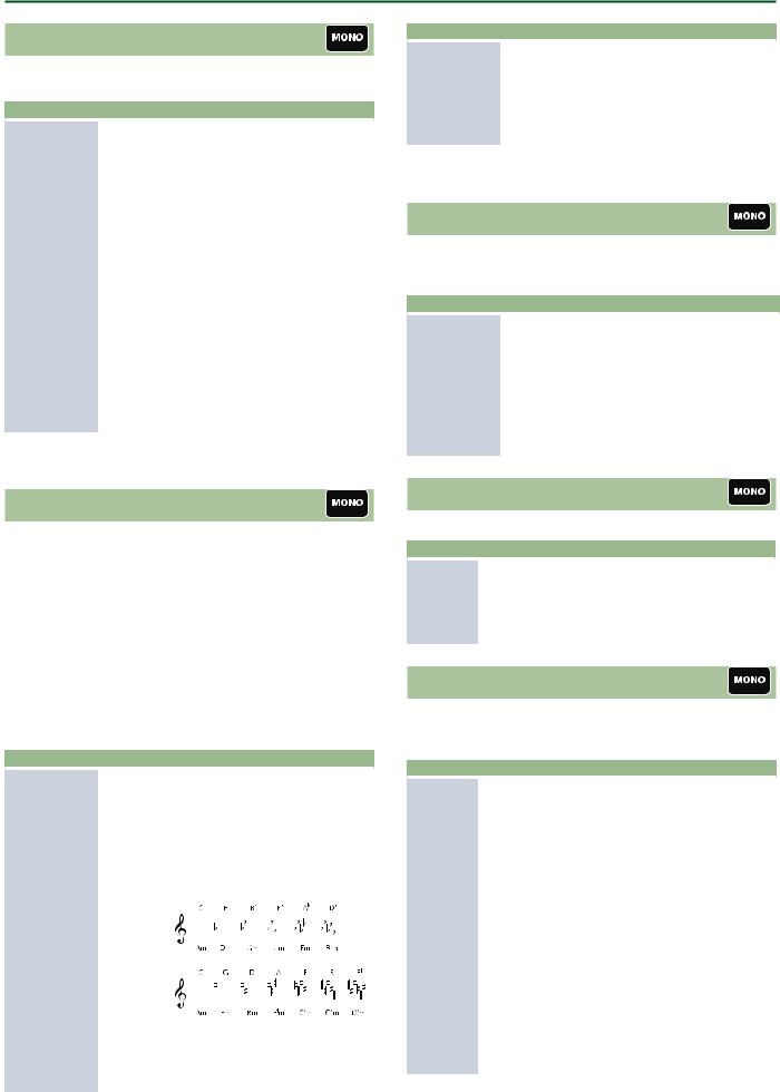 Boss Pocket GT Parameter Guide