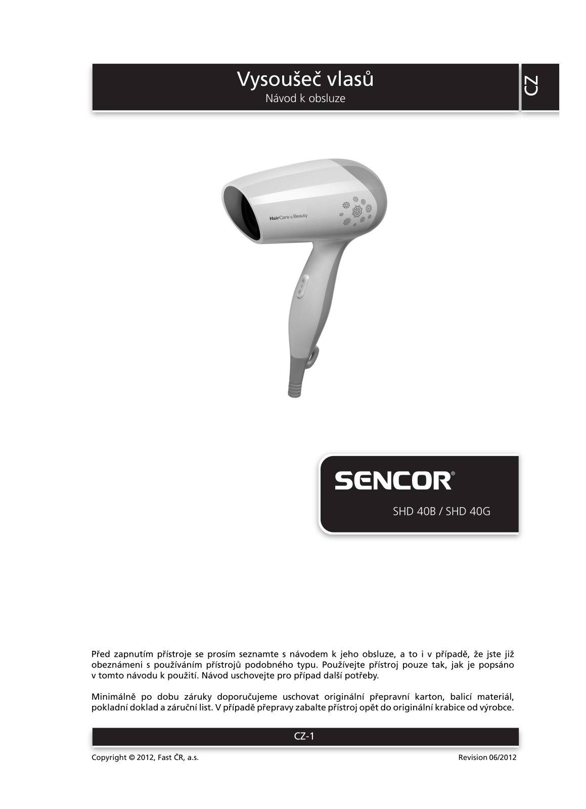 Sencor SHD 40B User Manual - ManualMachine.com