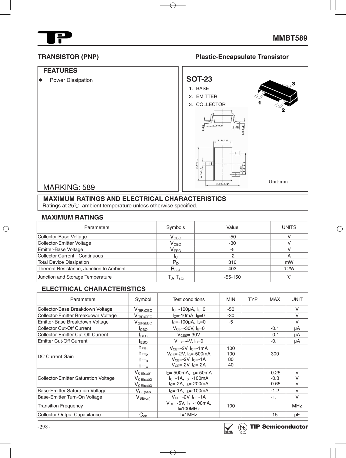 TIP MMBT589 Schematic