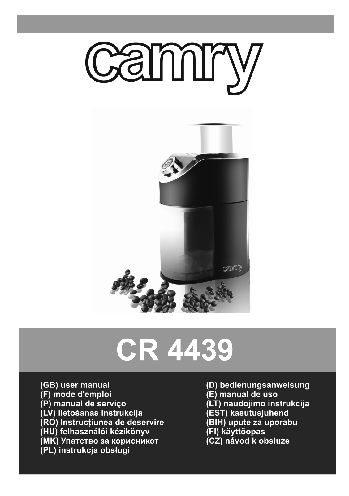 Camry CR4439 User Manual