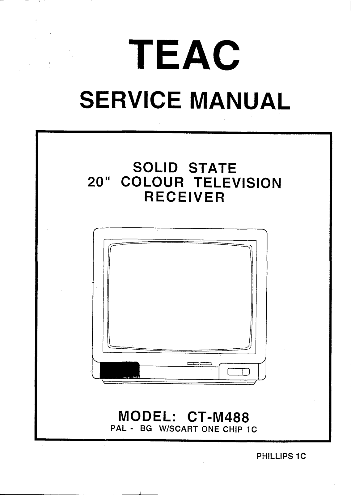 TEAC CTM-488 Service manual