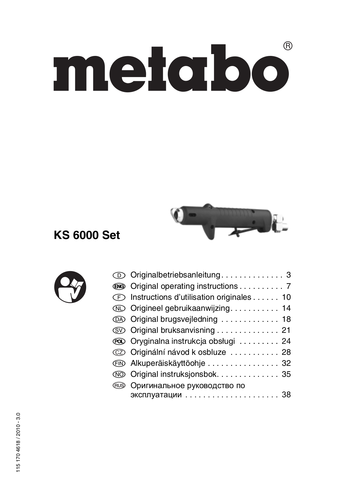 Metabo KS 6000 Set User guide - ManualMachine.com