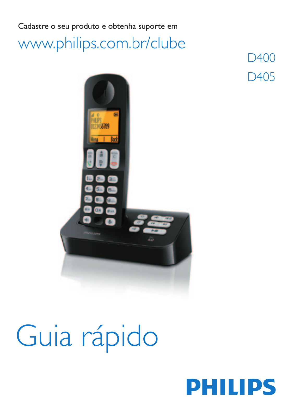 Philips D4051B/BR, D4001B/BR quick user guide