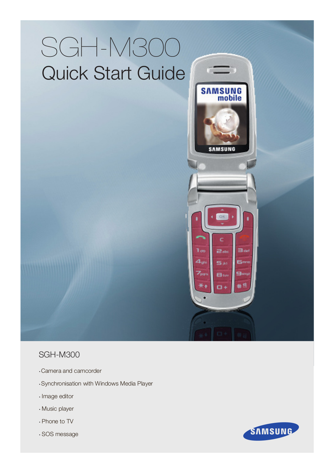 Samsung M300, SGH-M300, SGH-M300N User Manual