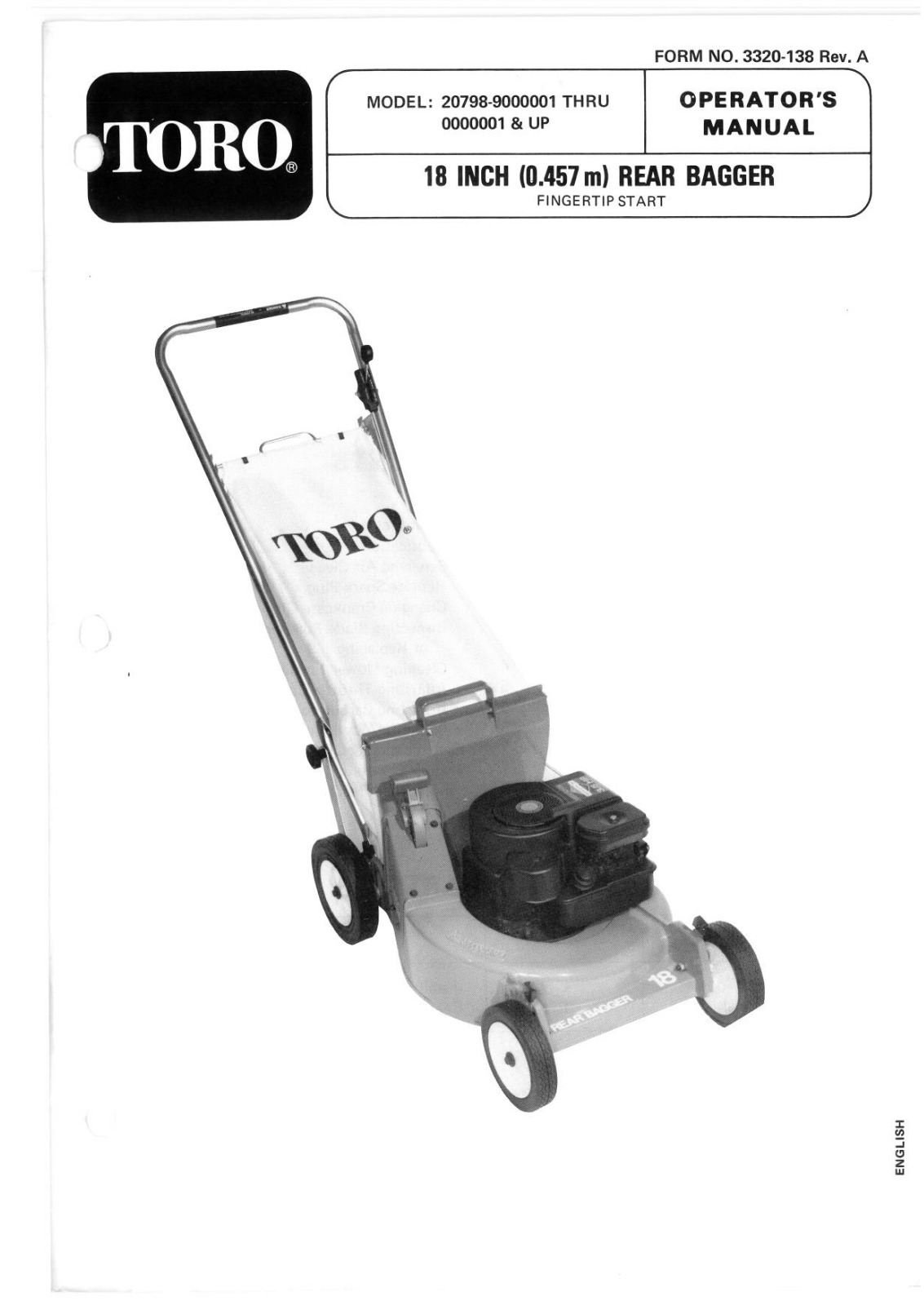 Toro 20798 Operator's Manual