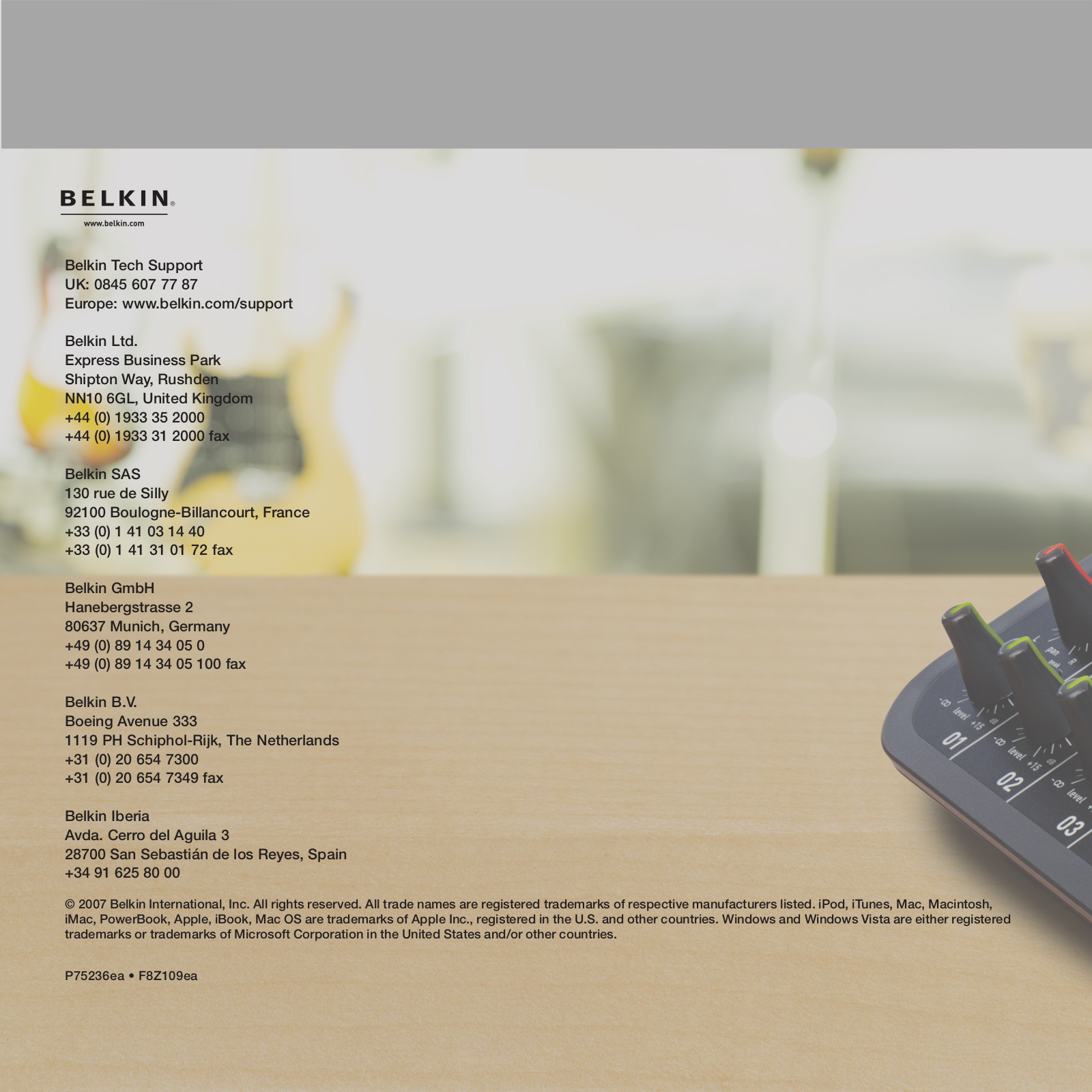 BELKIN F8Z109EA User Manual