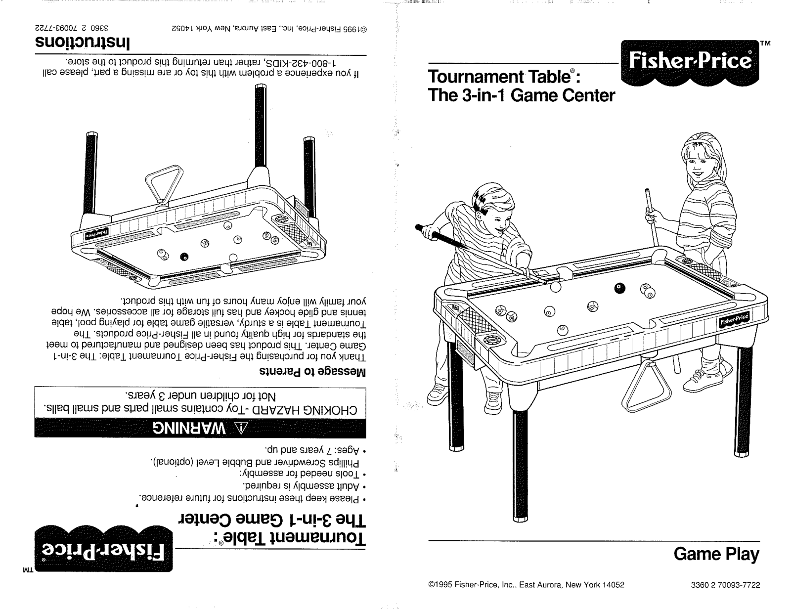 Fisher-Price 73360 Instruction Sheet