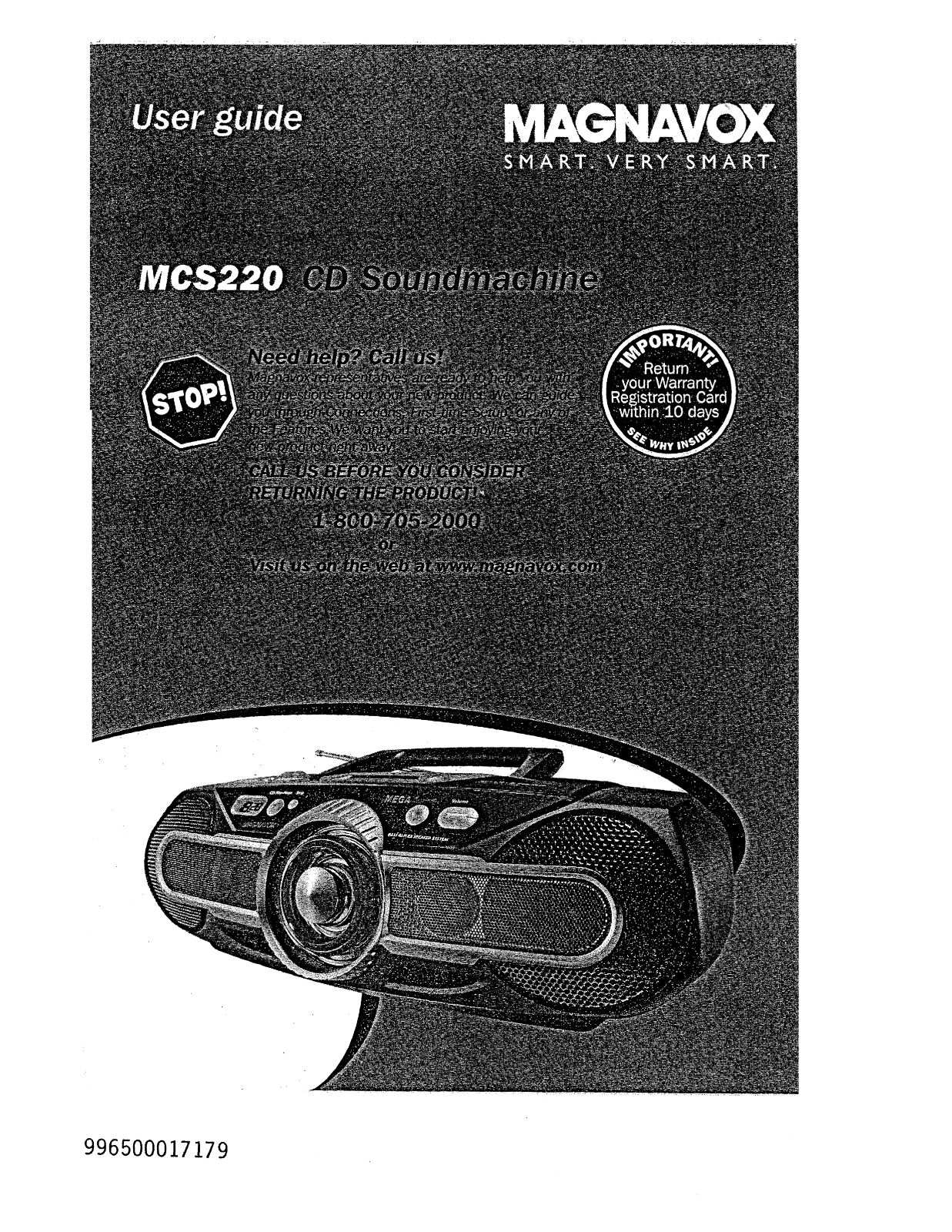 Magnavox MCS220 User Manual