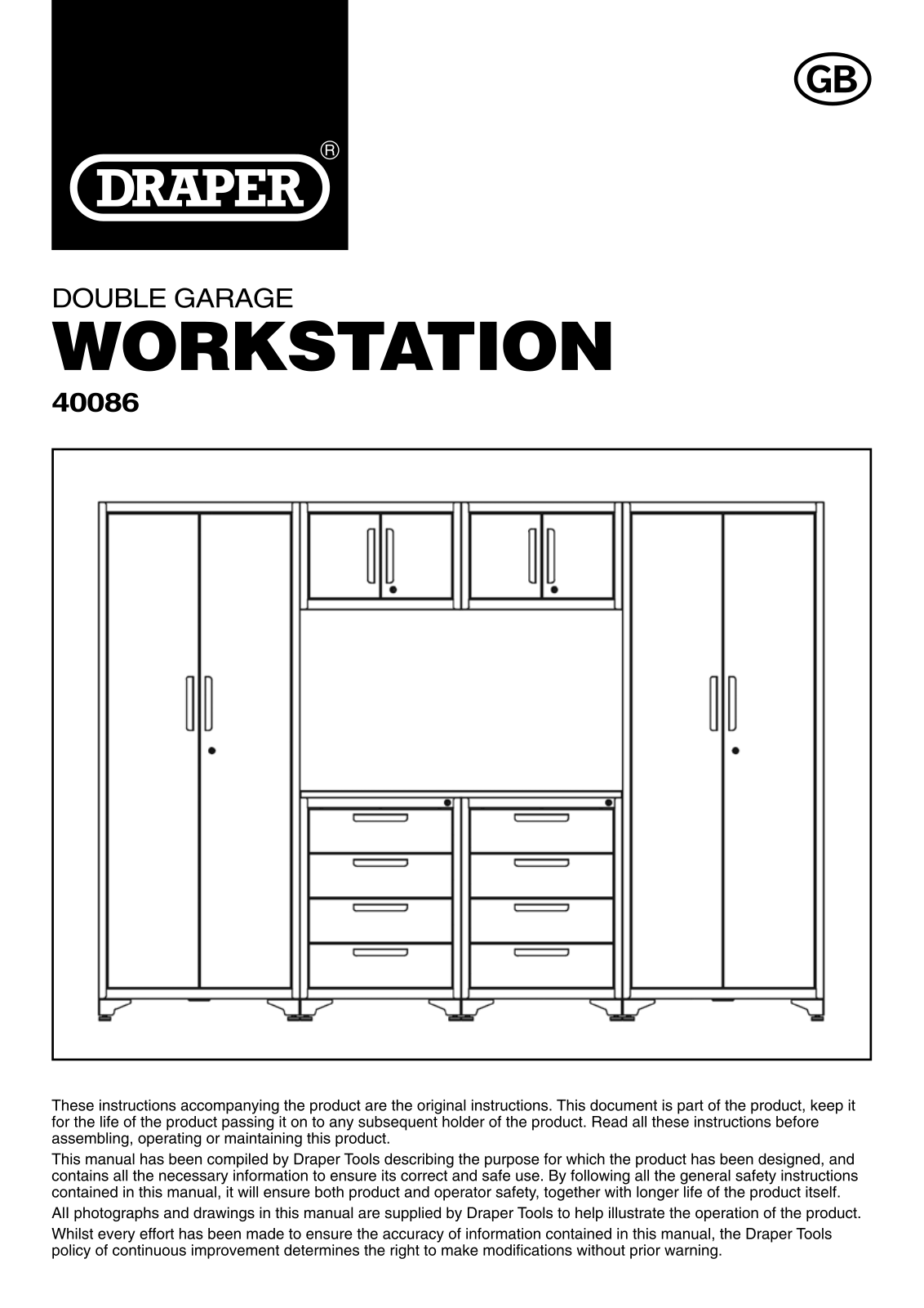 Draper Tools 40086 Instructions - ManualMachine.com