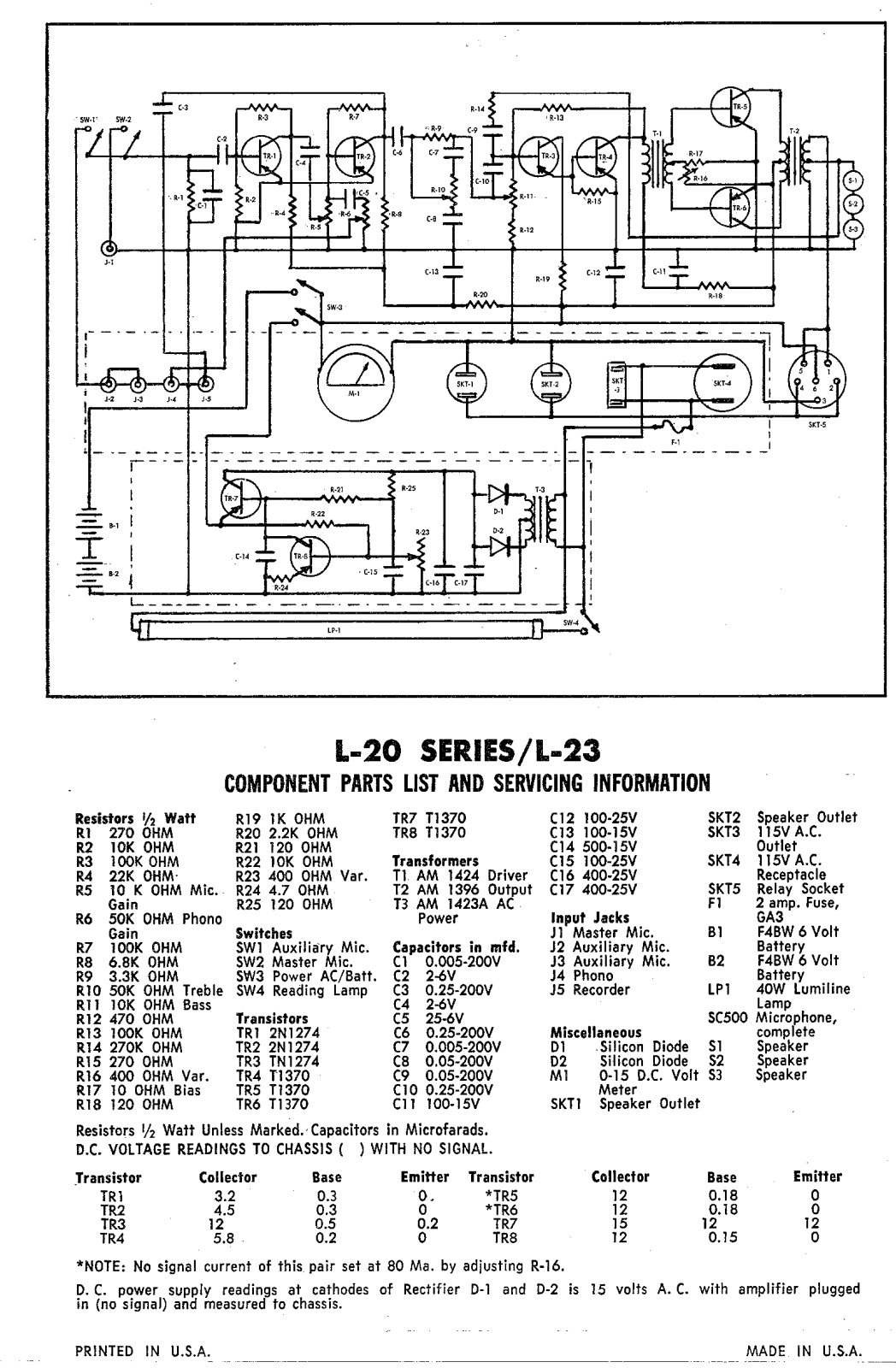 Soundcraft L23 Schematic