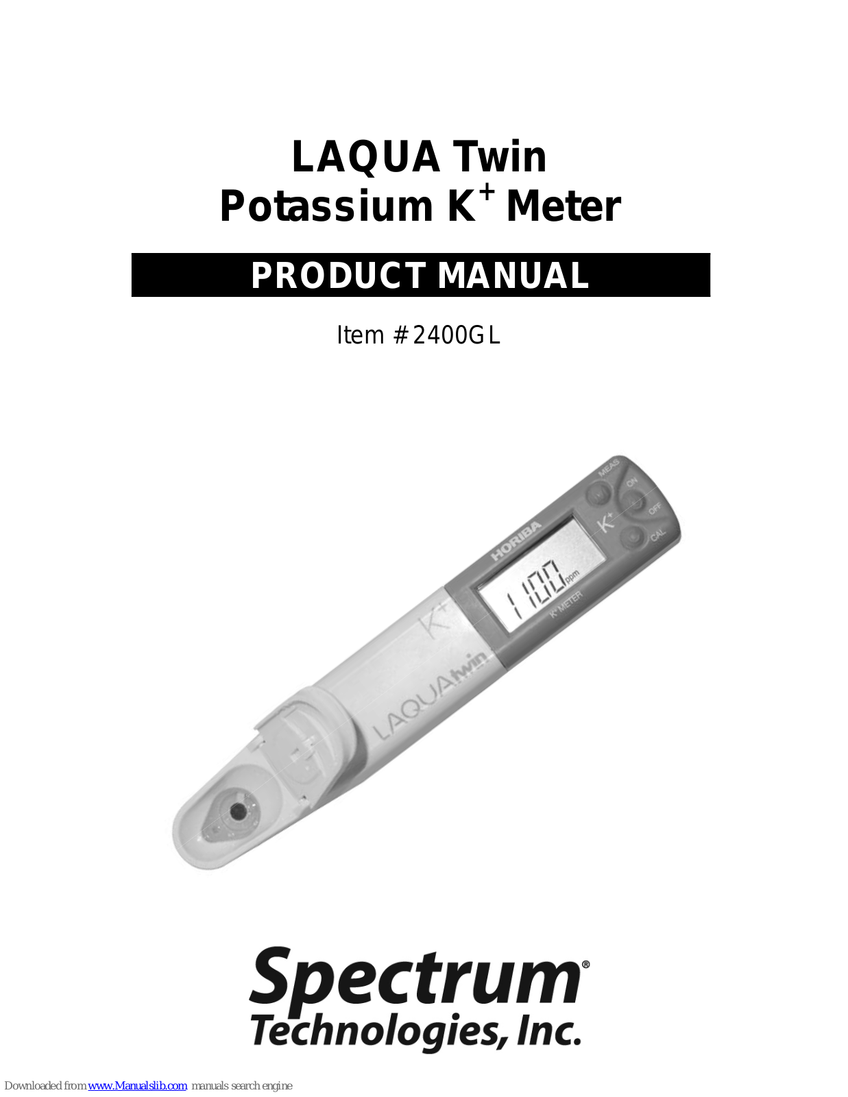 Spectrum Technologies 2400GL Product Manual