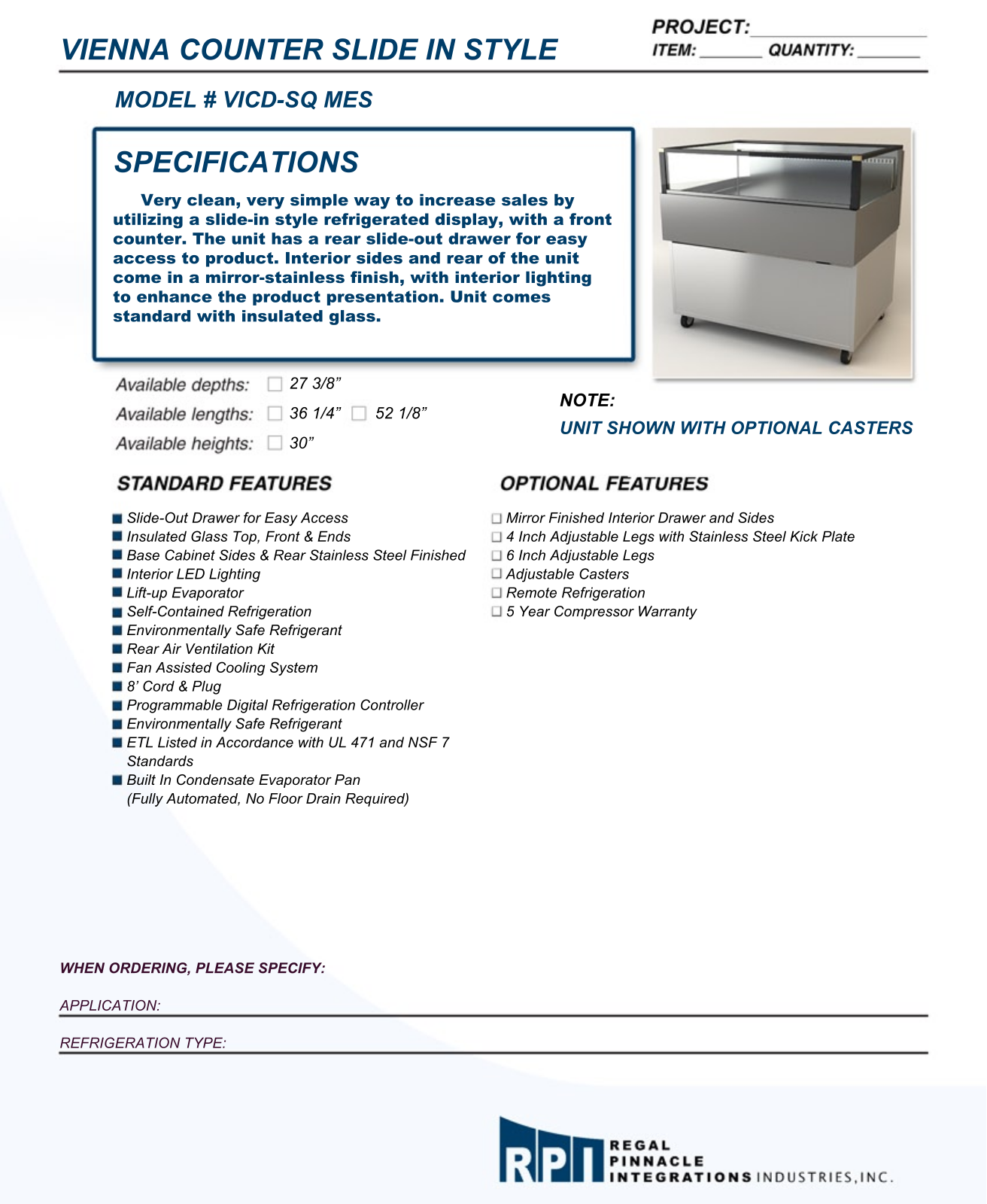 RPI Industries VICD-SQ MES User Manual - ManualMachine.com
