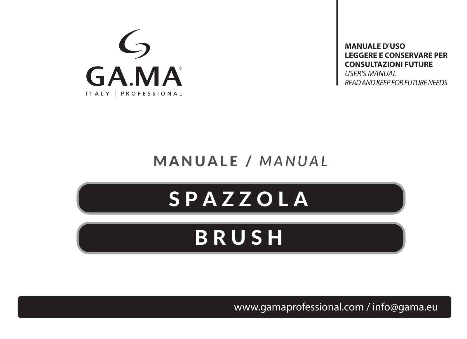 Ga.Ma SPAZZOLA User guide - ManualMachine.com