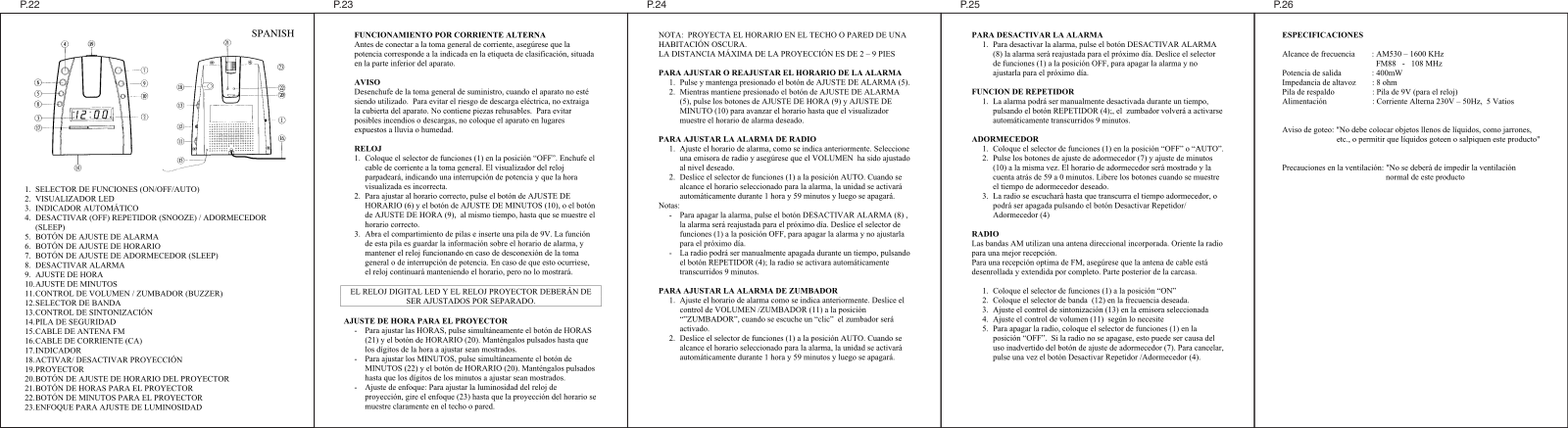 Denver CRP-120 User Manual