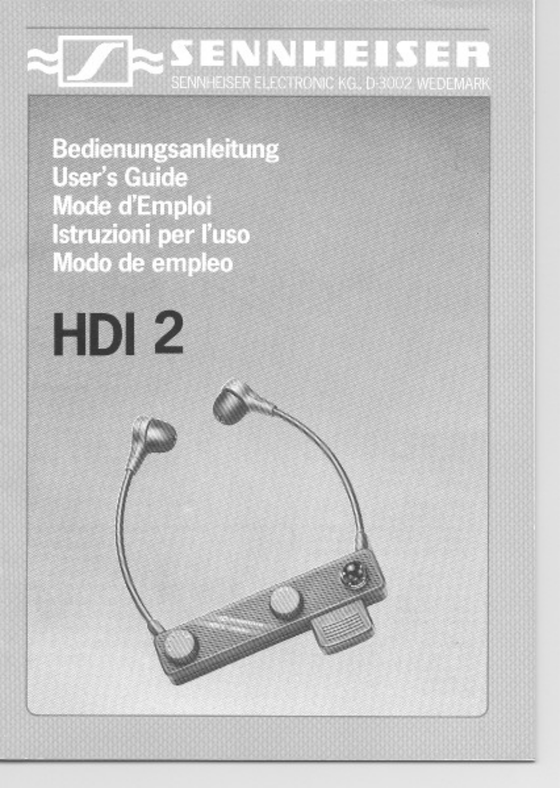 Sennheiser HDI 2 User Manual