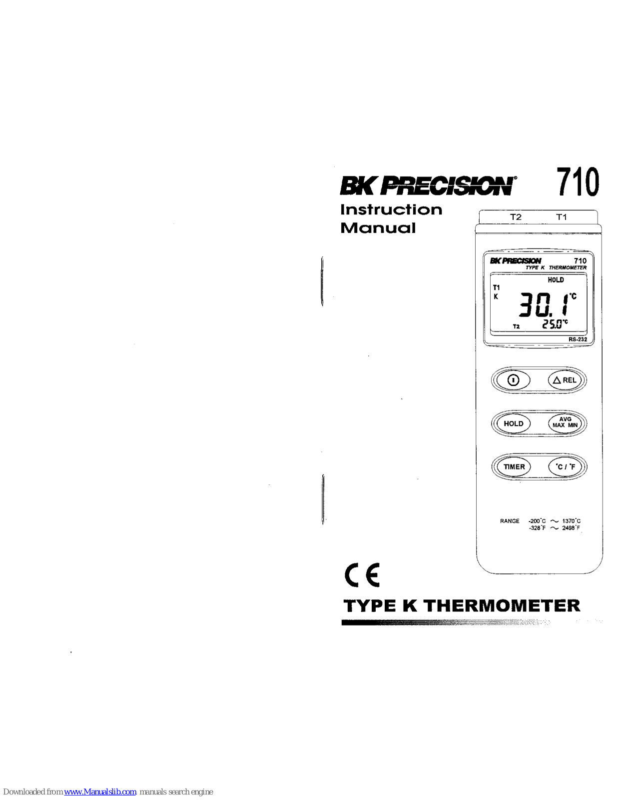 BK Precision 710 Instruction Manual