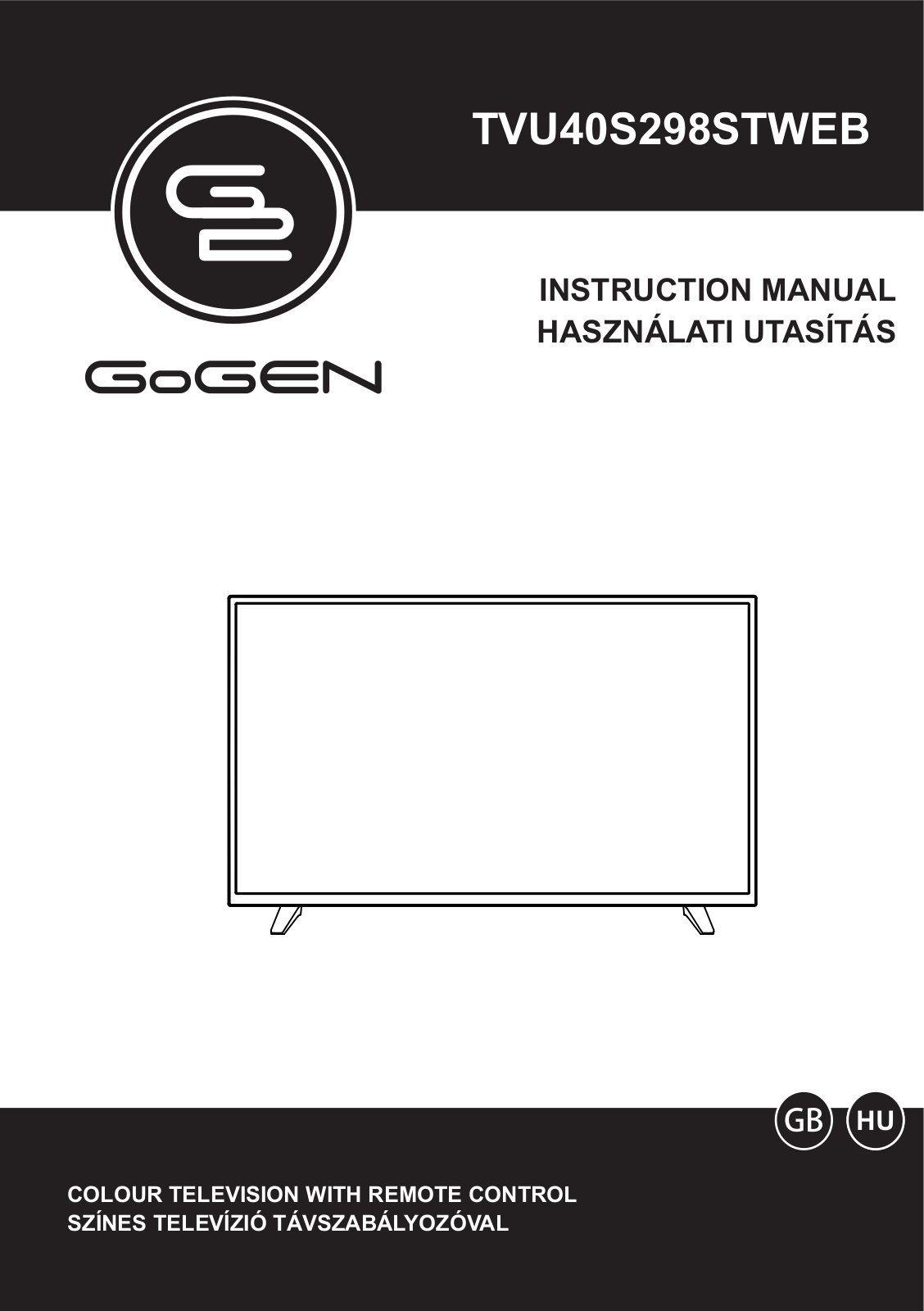 GoGEN TVU 40S298 STWEB User Manual