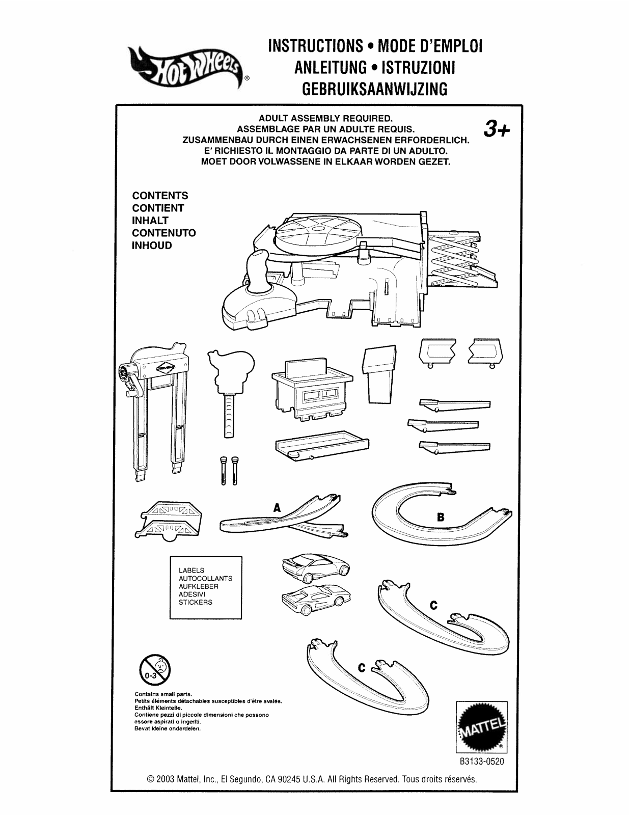 Fisher-Price B3133 Instruction Sheet