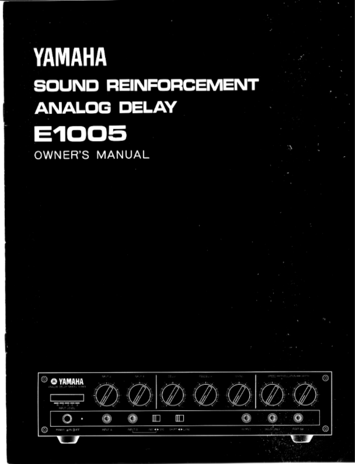 Yamaha E1005 User Manual