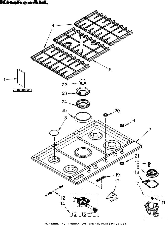 KitchenAid KFGS306VSS00 Parts List