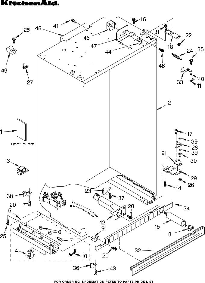 KitchenAid KSSC42FMS01 Parts List