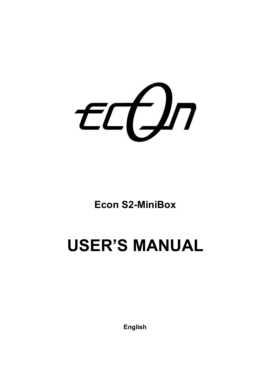 Econ S2-MiniBox E-311 User Manual