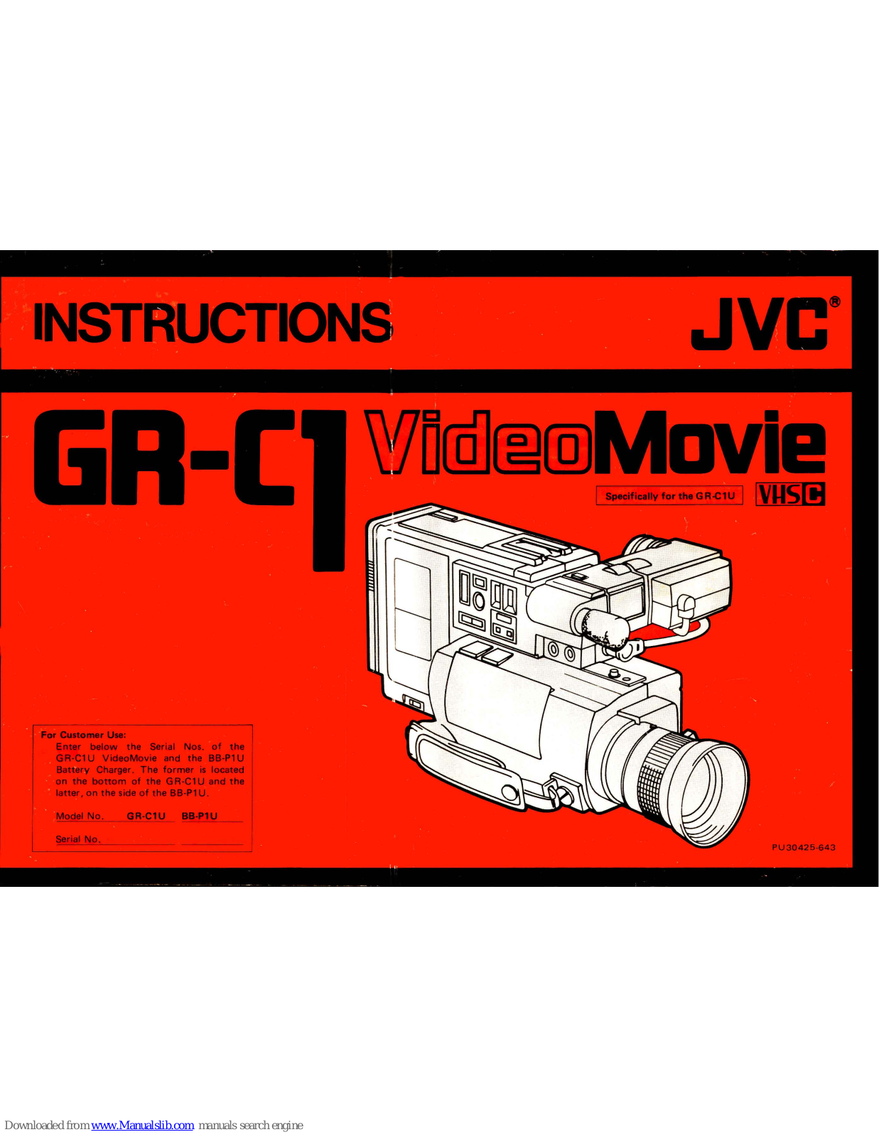 JVC GR-C1 Instruction Manual