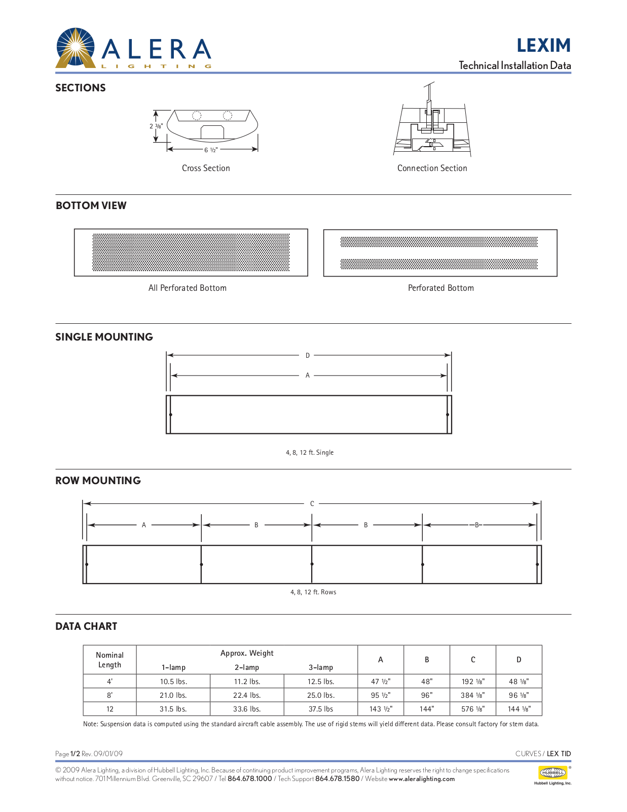 Alera Lighting LEX User Manual