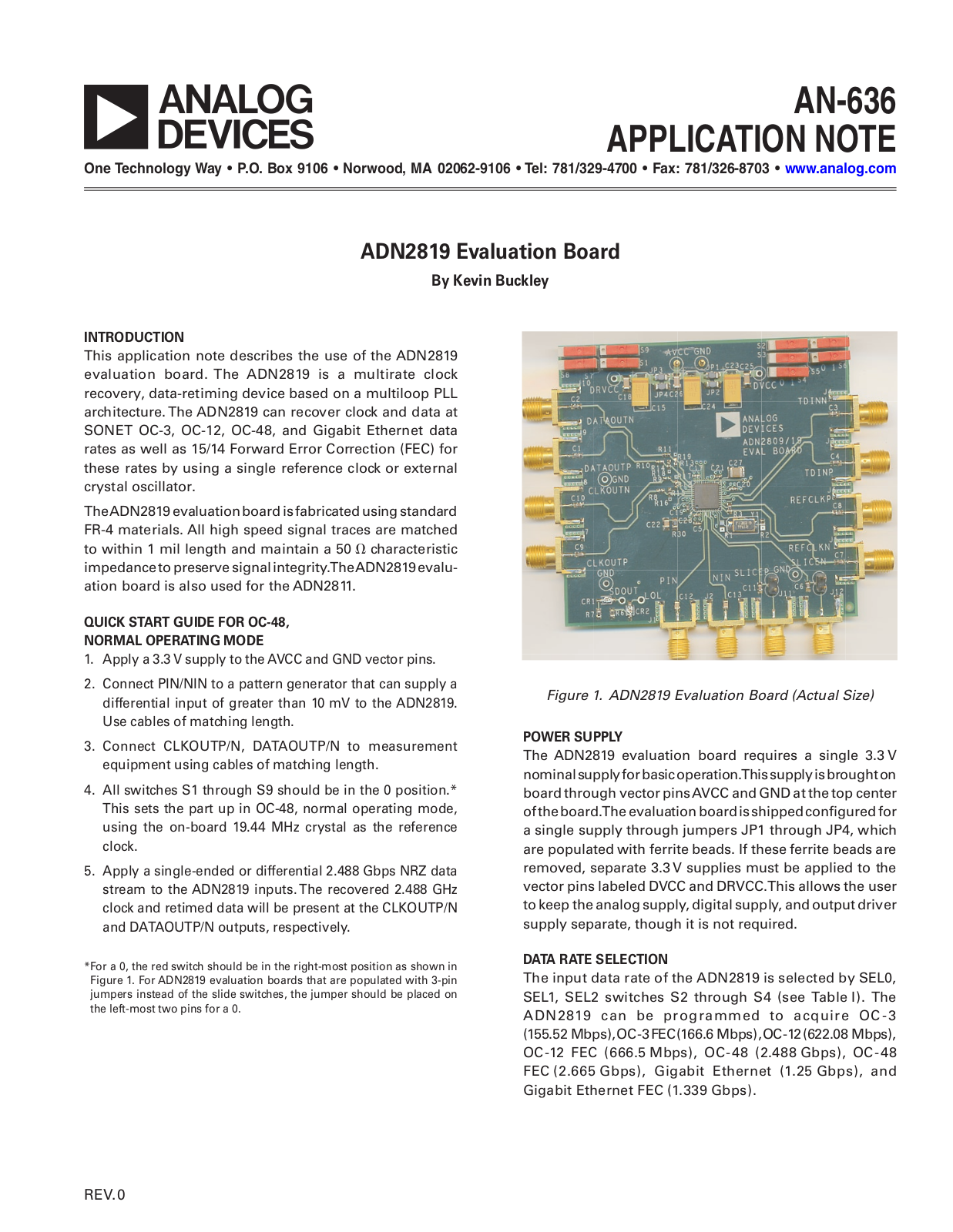 Analog Devices AN636 Application Notes